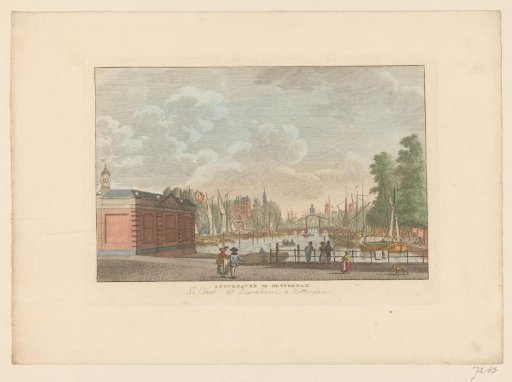 View of the Leuvehaven in Rotterdam