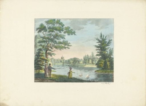 Walkers in a Park
