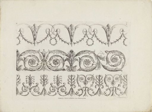 Three ornamental borders
