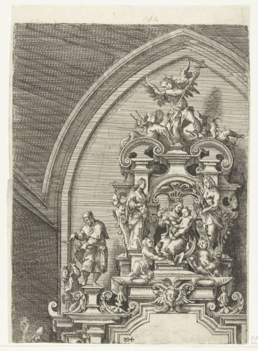 Upper part of an altarpiece
