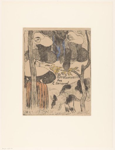 Three Breton Women and Cows