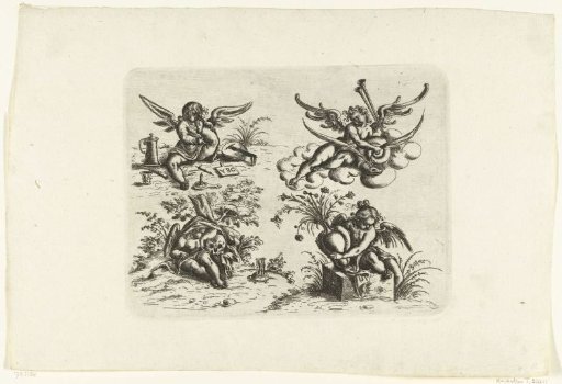Four putti