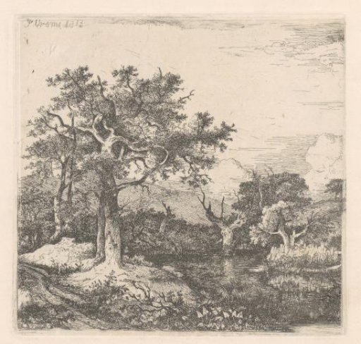 Hilly Landscape with Trees Surrounding a Pool at Deopham