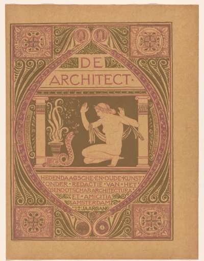 Cover design for: De Architect, 1911