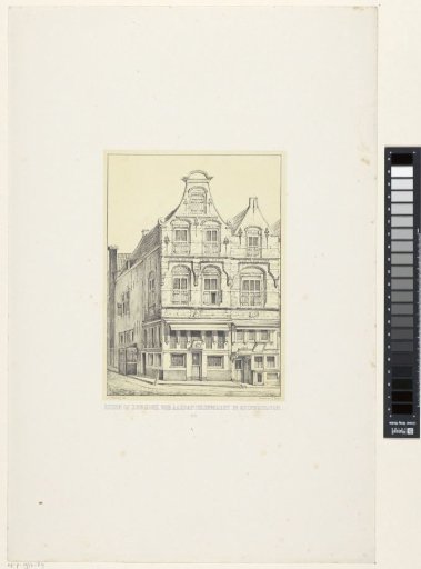 Two Houses on the Corner of a Street in Dordrecht
