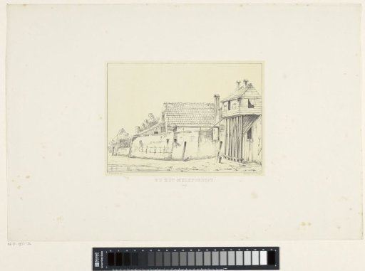Houses near a City Wall in Dordrecht