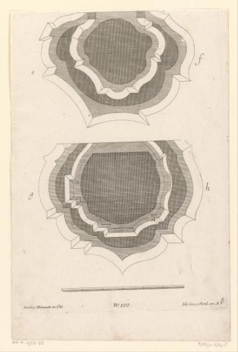 Floor plans of two pulpits