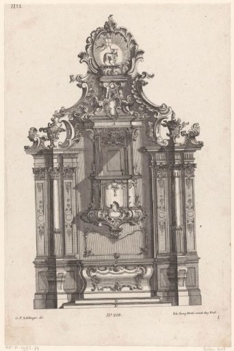 Pulpit-altar with the Lamb and the book with the seven seals
