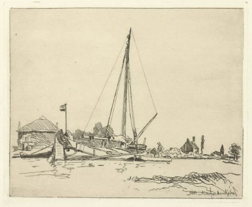 The moored ship