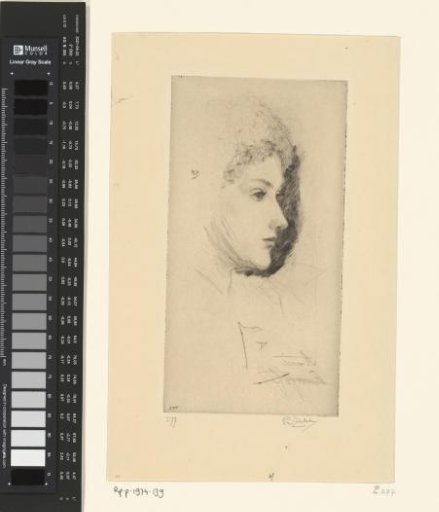 Head of a Young Woman, in Profile