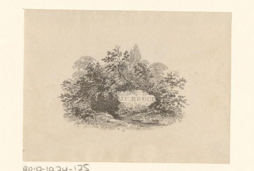 Bookplate of J.C. Bruce