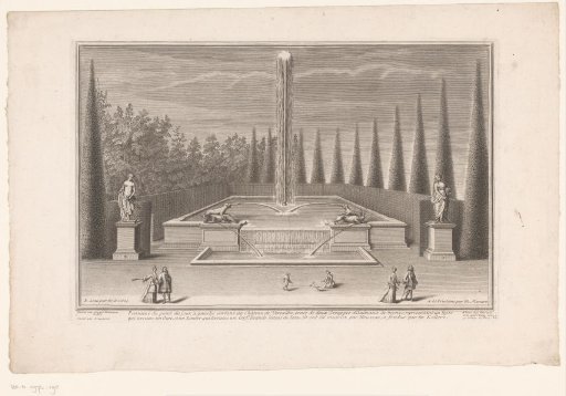 Fountain in the gardens of Versailles