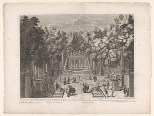 The Triumphal Arch in the gardens of Versailles