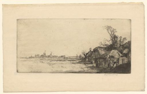 Farmhouse and windmills near Haarlem