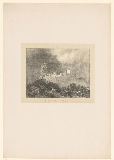 View of the ruins of the castle of Arlay