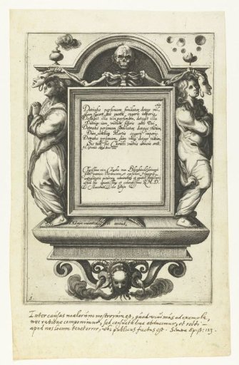 Title Print for the Print Series The Masquerades