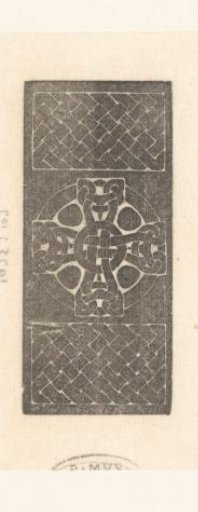 Page decoration in plaited band motif
