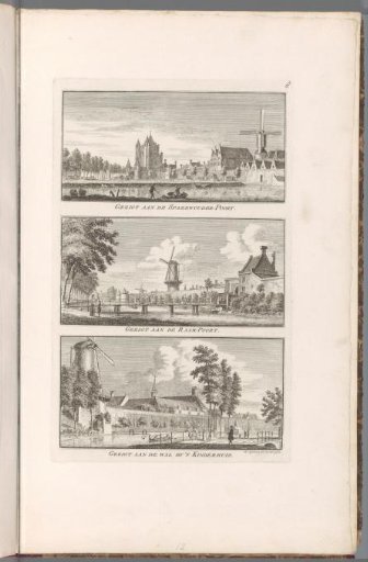 Views of the city walls and gates of Haarlem