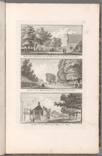 Views of the Herenweg near Heemstede