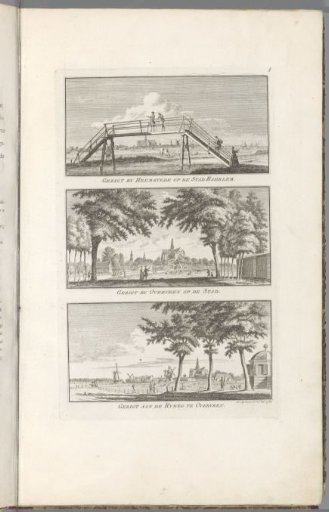 Views of the city of Haarlem from Heemstede and Overveen