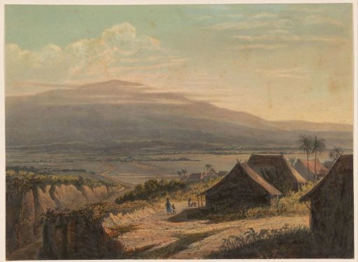 View of a landscape on Java
