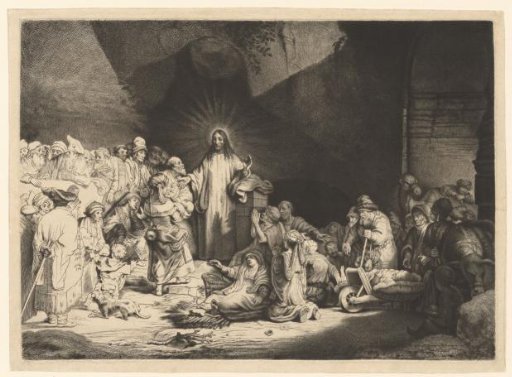 Preaching Christ (The Hundred Guilder Print)