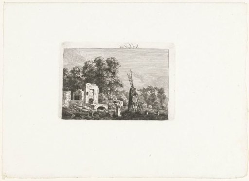 Man and Woman at the Remains of Their Burnt House