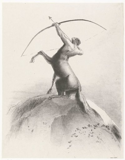 Centaur looks up to the heavens