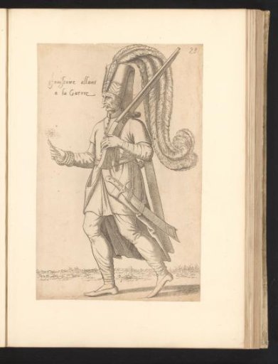Soldier from the corps of the Janissaries with musket and match
