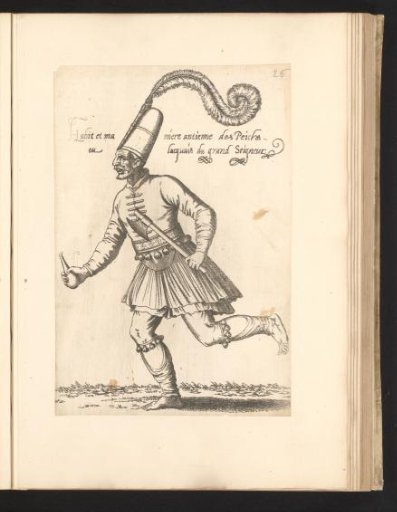 Running 'Peich' or 'peicler' (lacemaker) with axe and flask