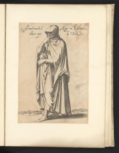Algerian Woman on Her Way to a Village