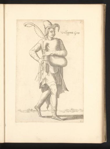 Greek villager with bagpipes