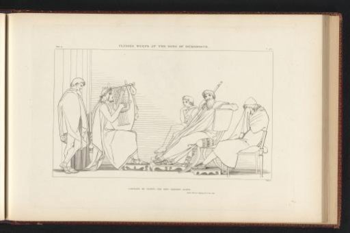 Odysseus weeping at the song of Demodocus