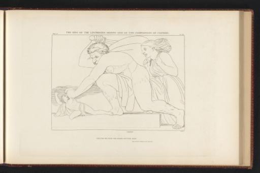 Giants seizing a companion of Odysseus