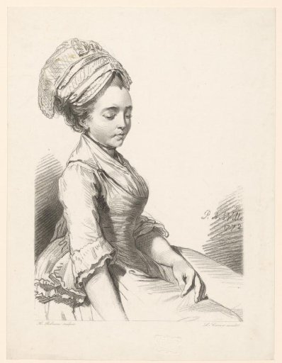 Portrait of an unknown seated woman