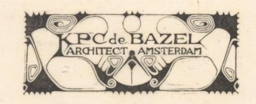 Visiting card of Karel de Bazel