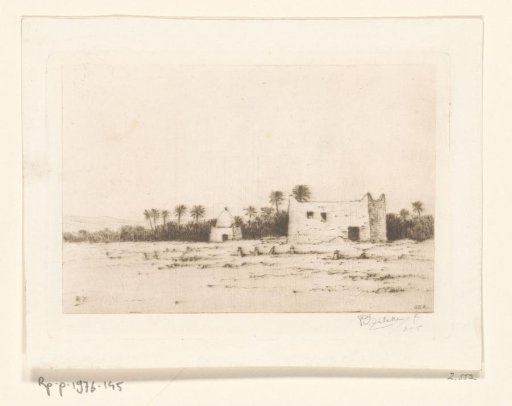 Cemetery in an oasis