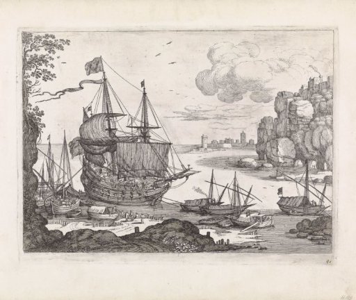 Ships in a harbour