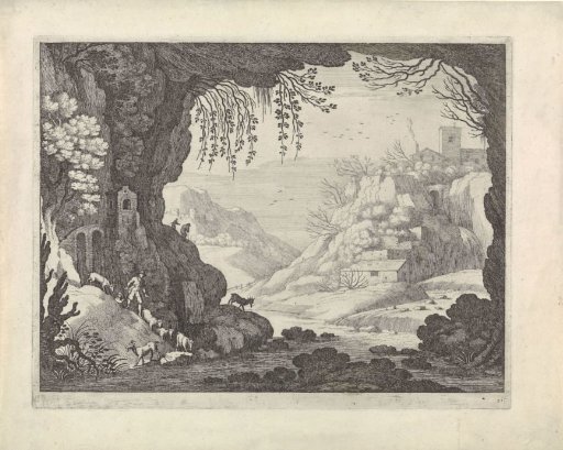 View of a Landscape from a Cave