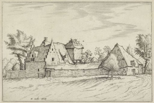 Farmhouses at a Walled Courtyard