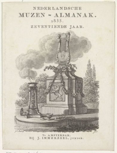 Title page for: Nederlandsche Muzen-Almanak 1835
