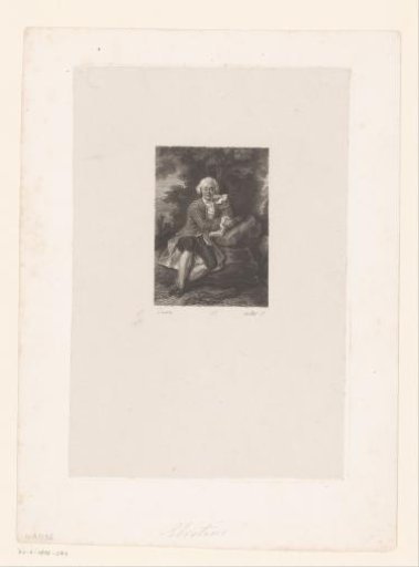 Portrait of a man in a garden