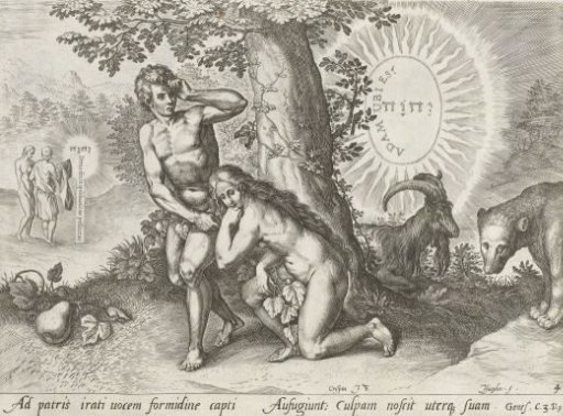 Adam and Eve Hiding from God the Father