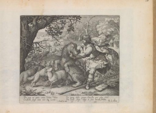 David defeats the bear and the lion