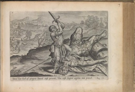 David beheads Goliath