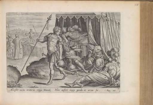 David spares the life of Saul