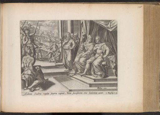 Bathsheba presents Adonijah's request to Solomon