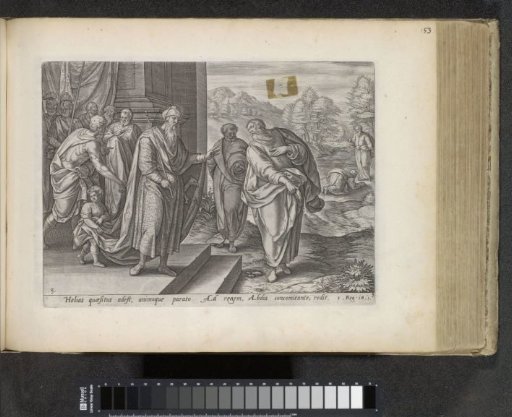 Elijah a second time before King Ahab