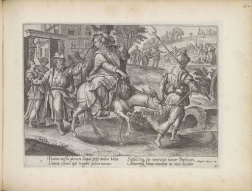Woman of Shunem riding an ass to Elisha