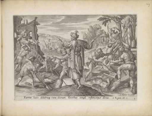 Hezekiah has the idols destroyed